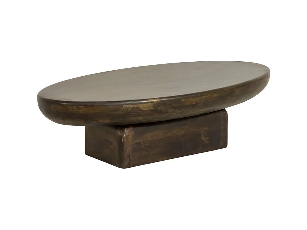 Table basse ovale en bois de manguier Morana