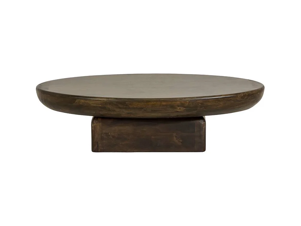 Table basse ovale en bois de manguier Morana
