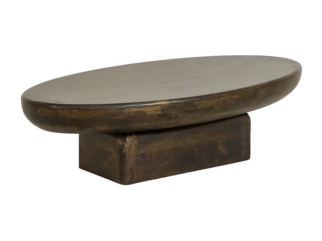 Table basse ovale en bois de manguier Morana