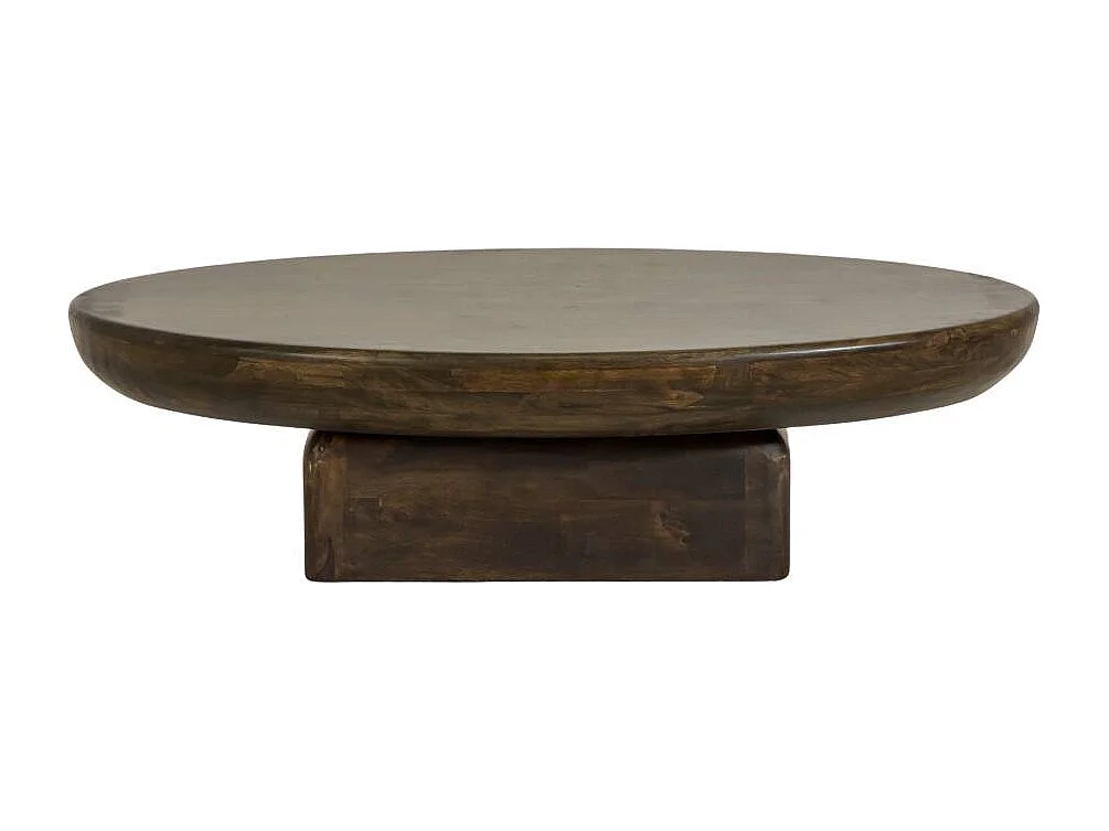 Table basse ovale en bois de manguier Morana