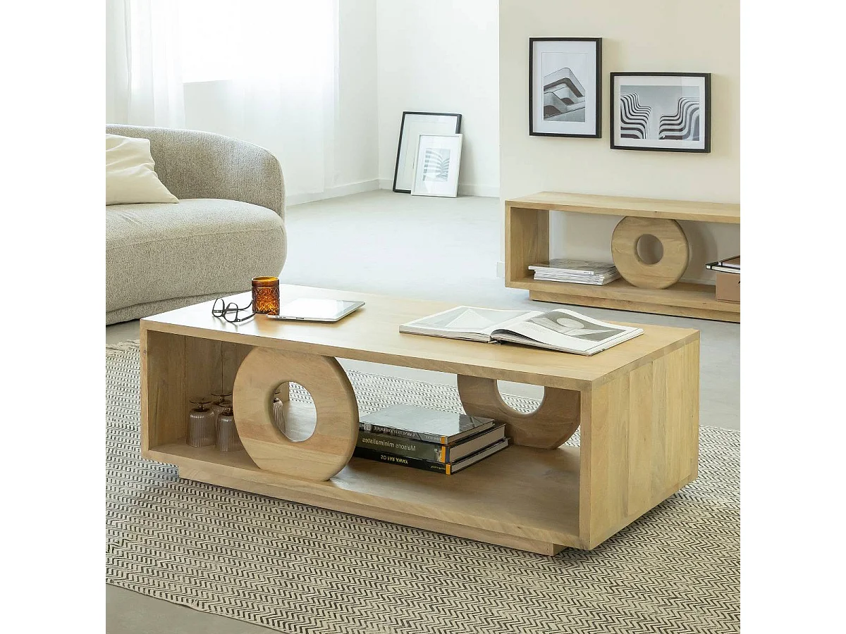 Table basse en bois de manguier Alwen