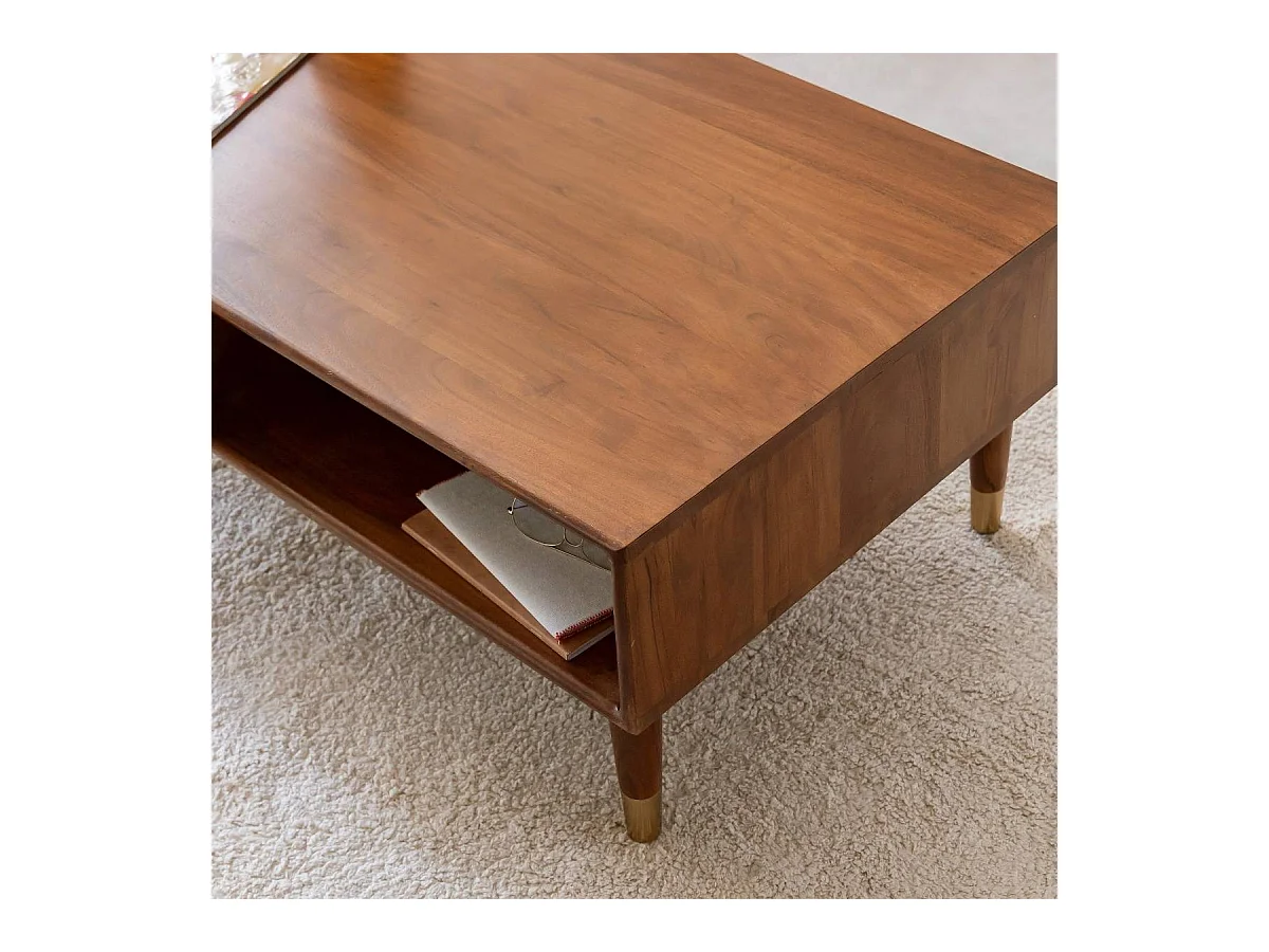 Table basse en bois d'acacia Emiel