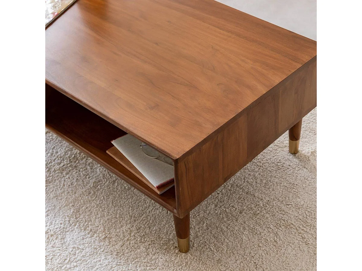 Table basse en bois d'acacia Emiel