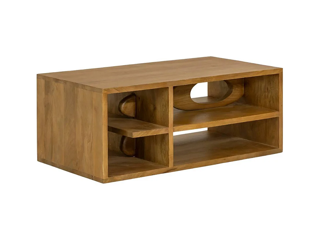 Table basse design en bois de manguier Alwen
