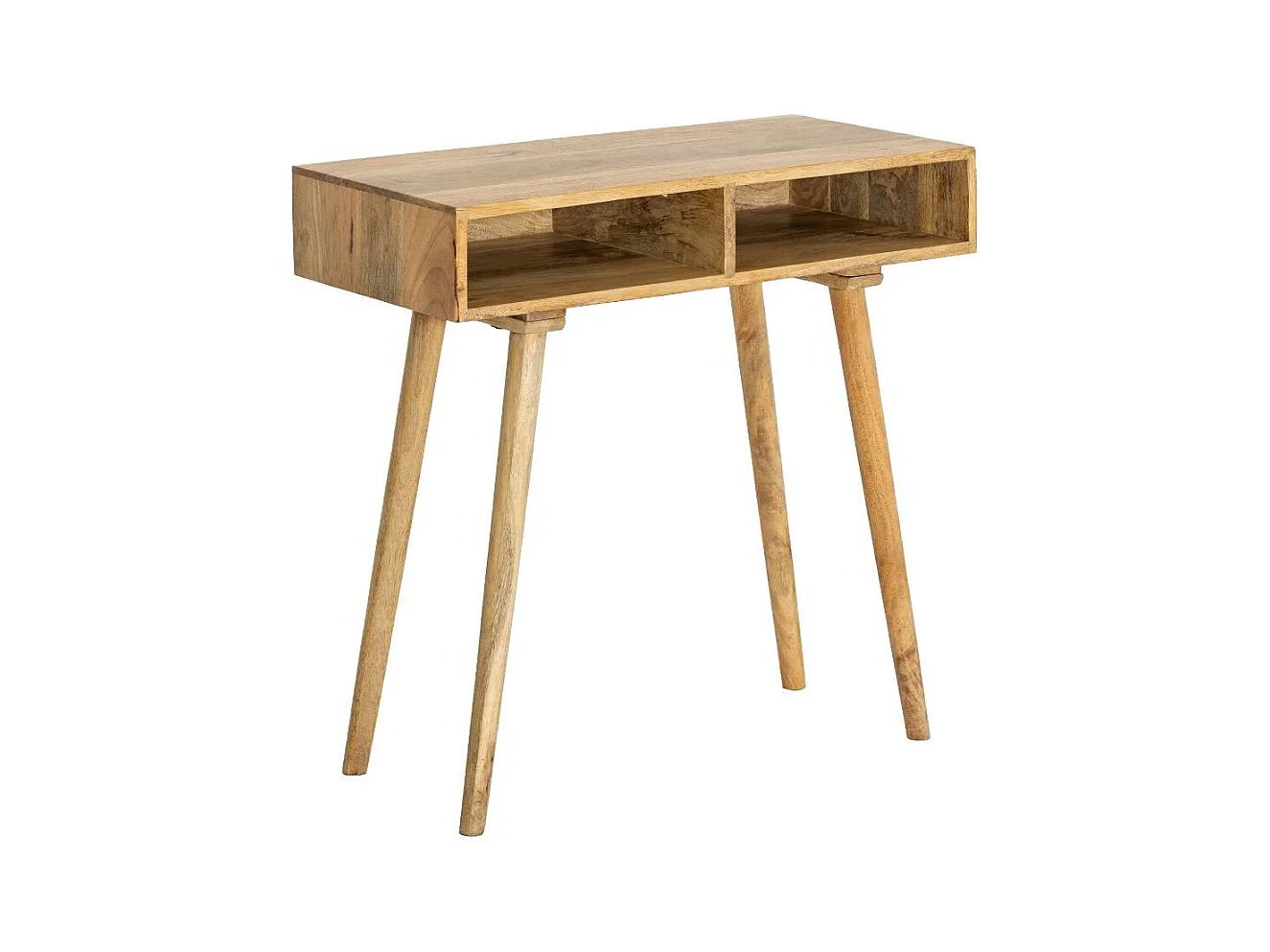 Console avec rangement en bois de manguier Maëva