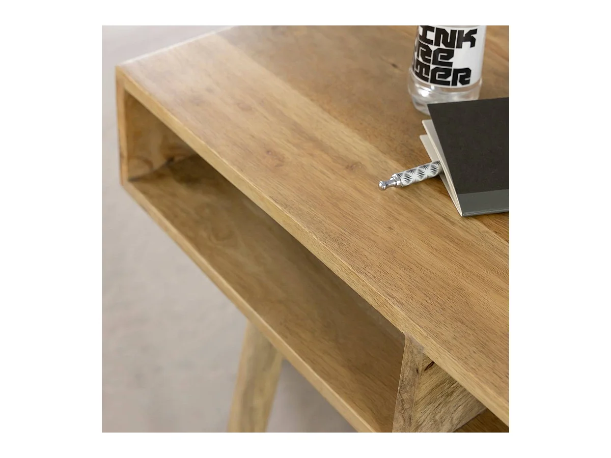 Console avec rangement en bois de manguier Maëva