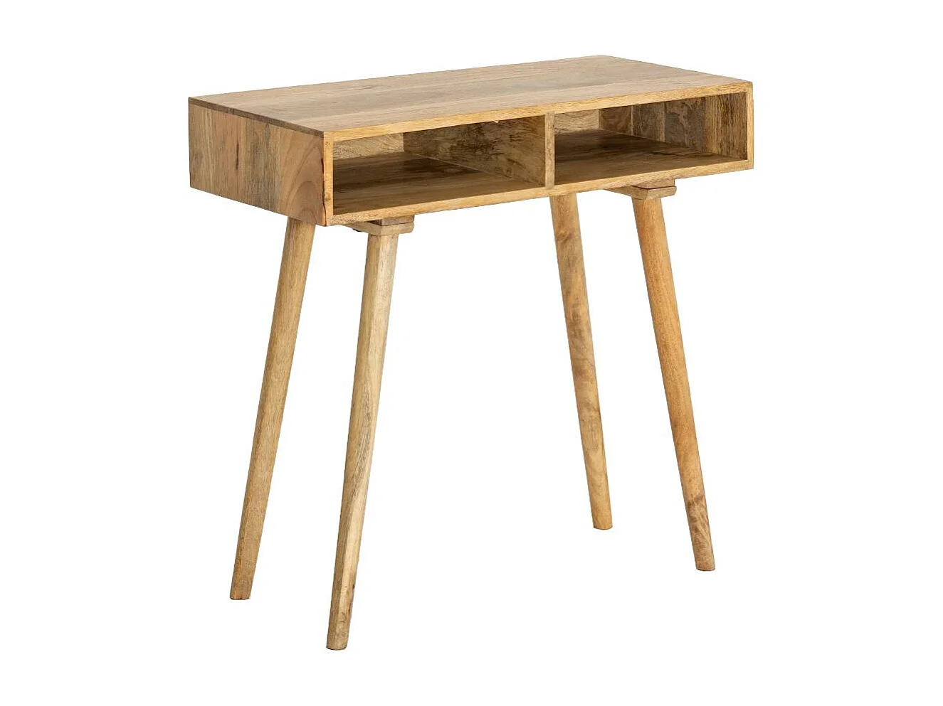 Console avec rangement en bois de manguier Maëva