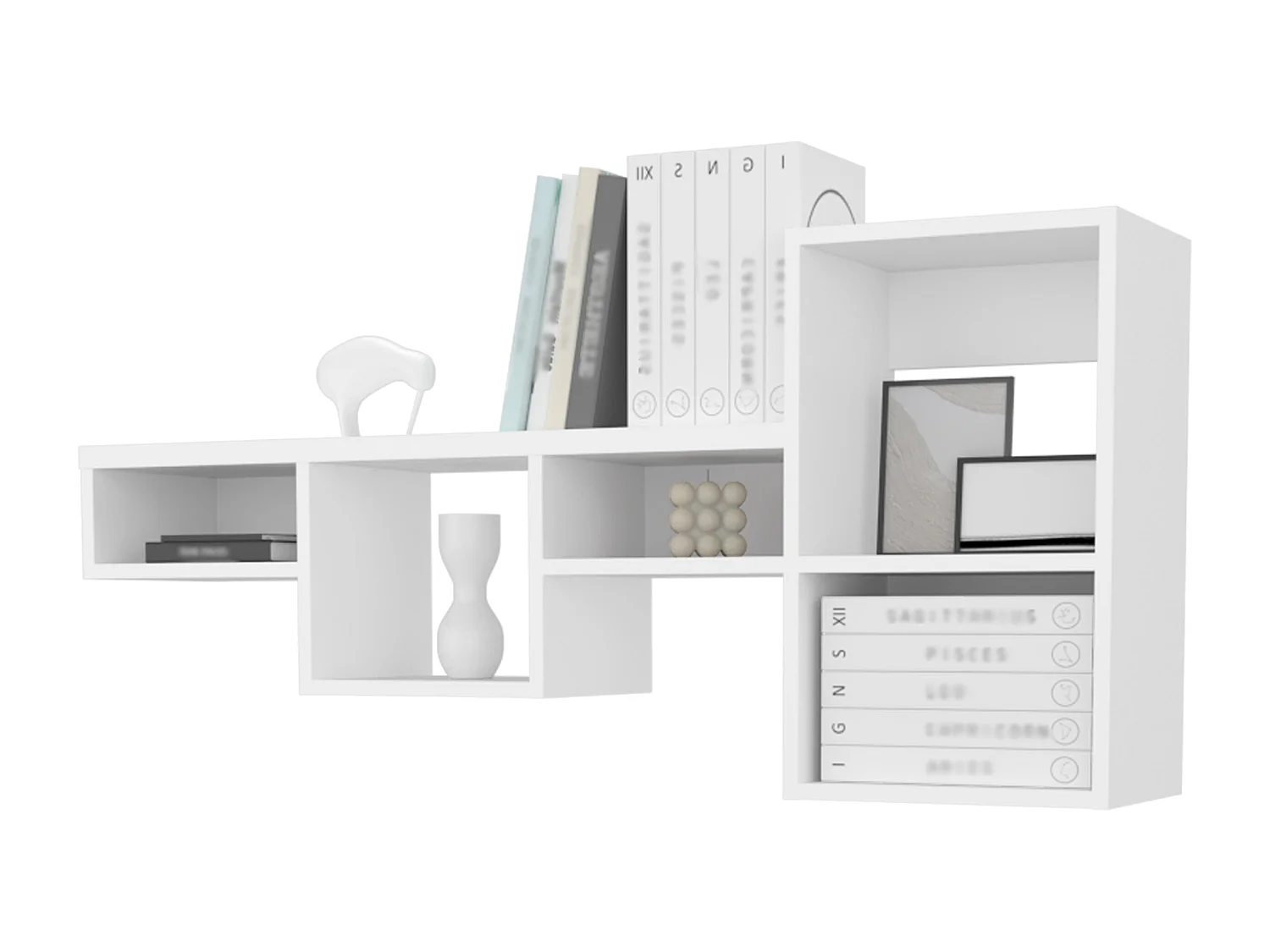 TUHOME Unité d'Étagère Murale Globe avec 5 Rayons