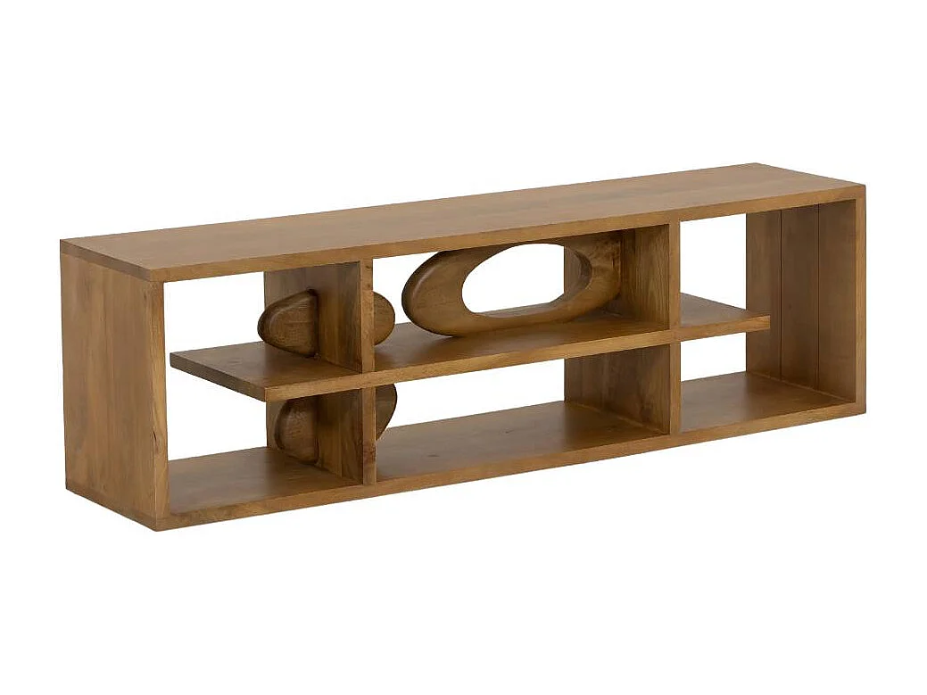 Meuble TV design en bois de manguier Alwen