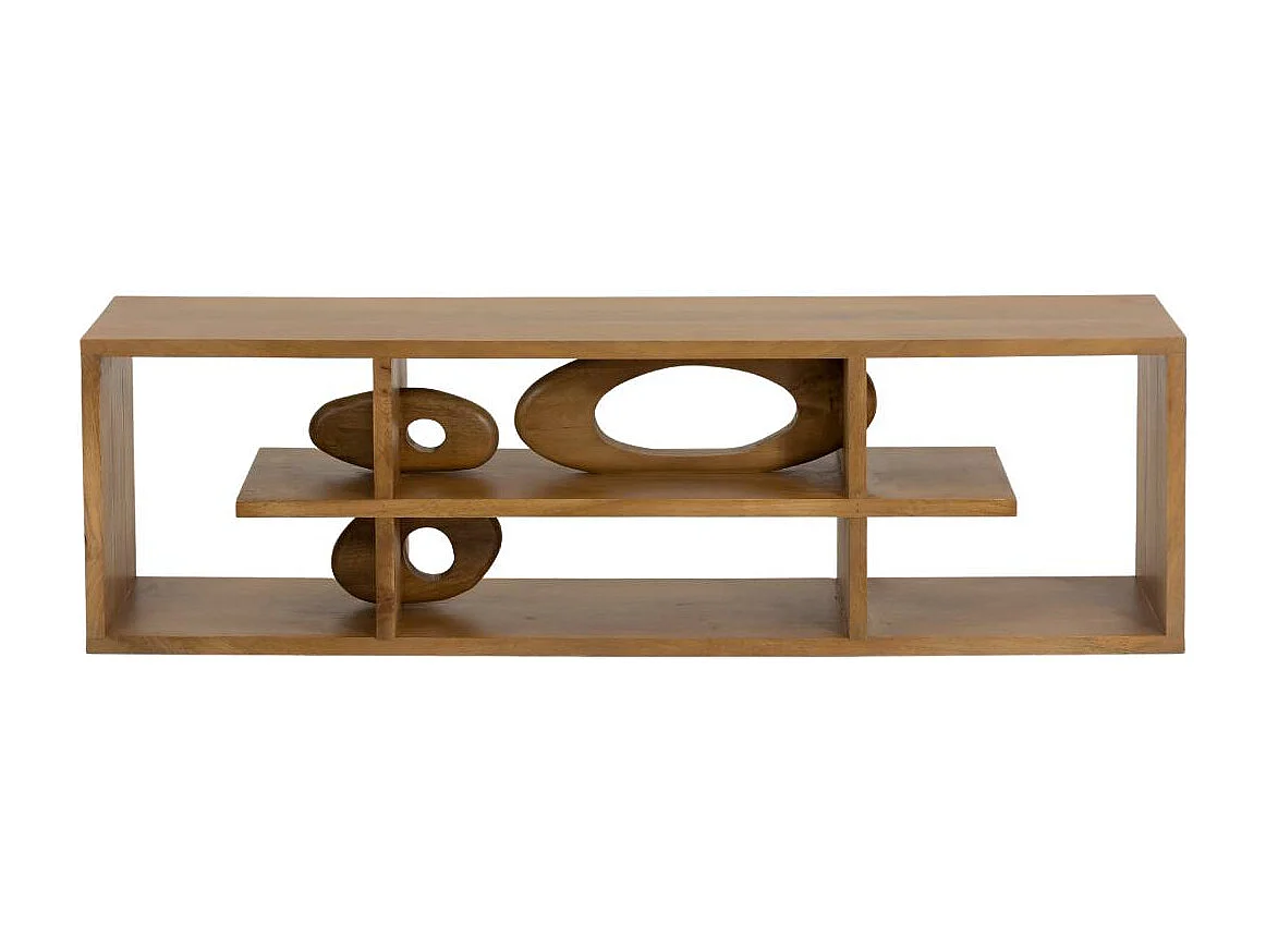 Meuble TV design en bois de manguier Alwen