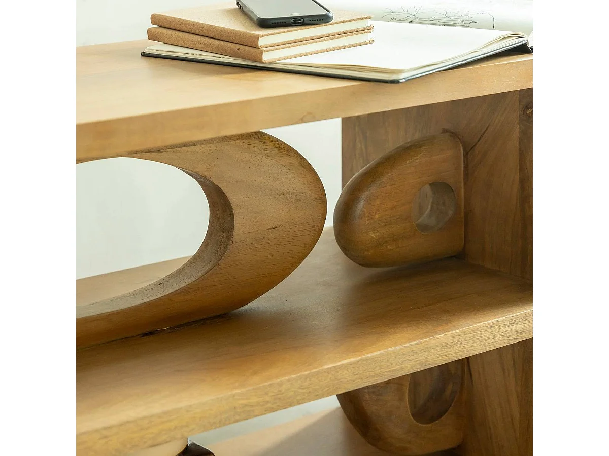 Meuble TV design en bois de manguier Alwen