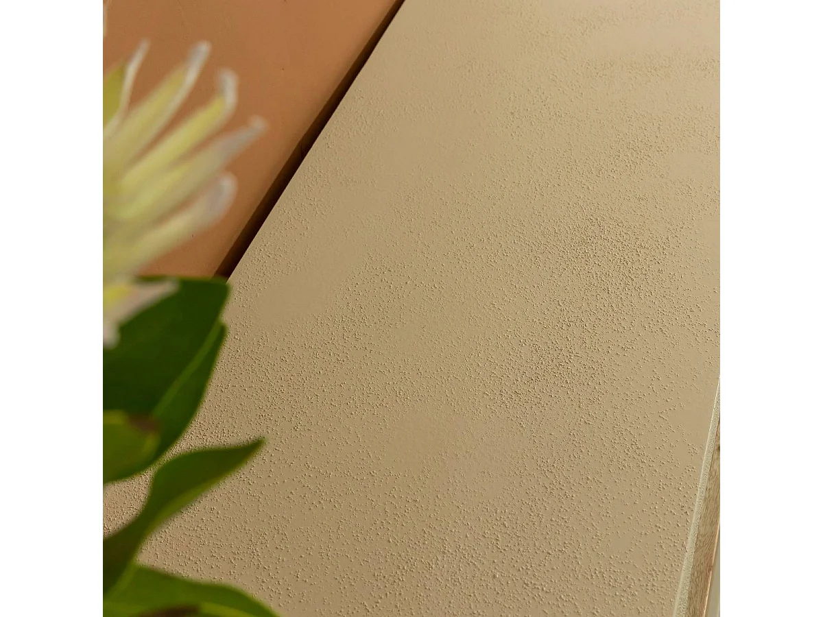 Meuble TV avec étagères en bois effet béton et bois recyclé Dalva