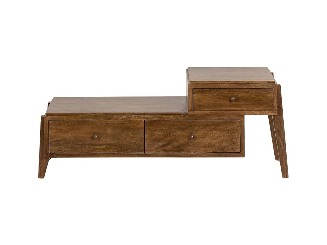 Mueble de TV de 3 cajones en madera de mango Remick