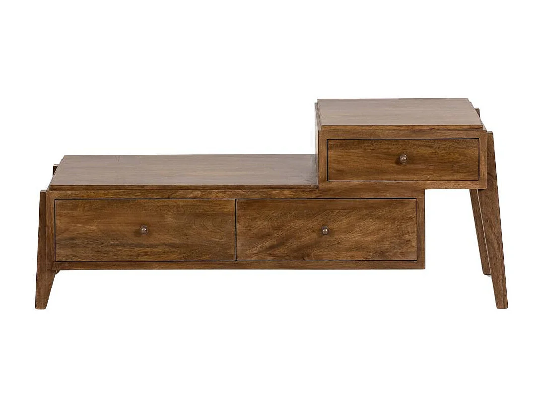 Mueble de TV de 3 cajones en madera de mango Remick