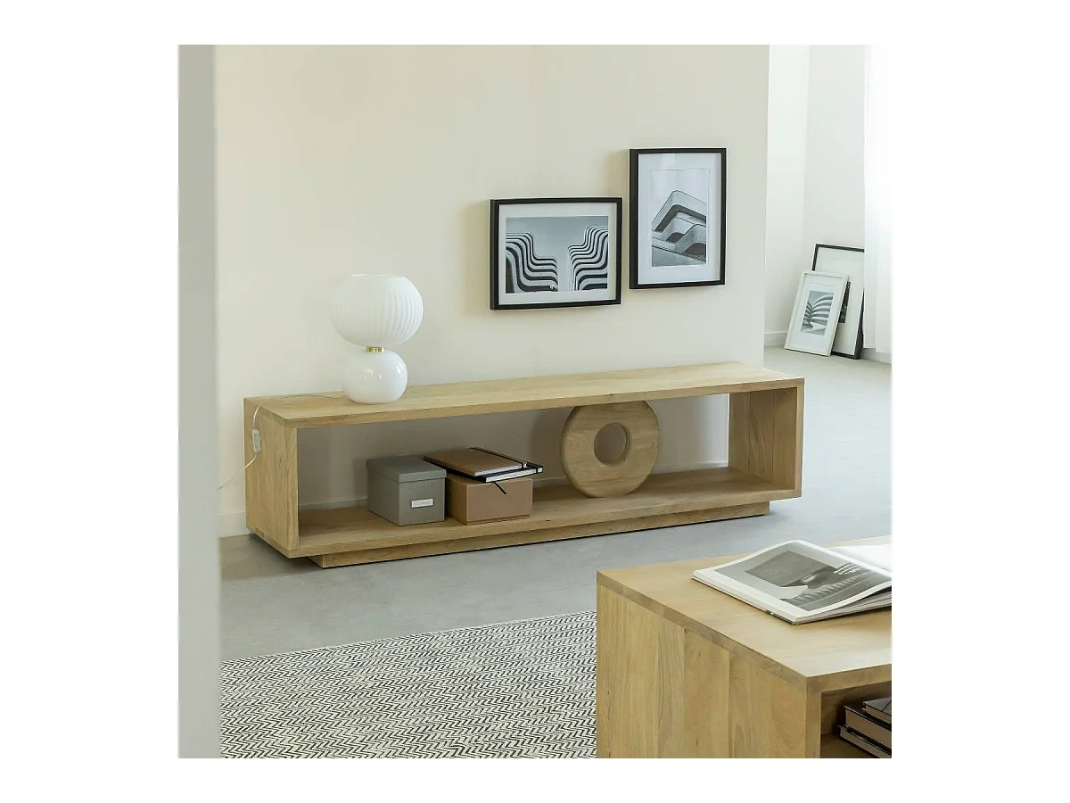 Meuble TV en bois de manguier Alwen