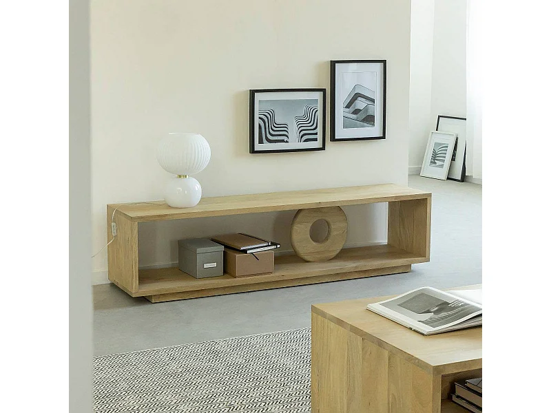 Meuble TV en bois de manguier Alwen