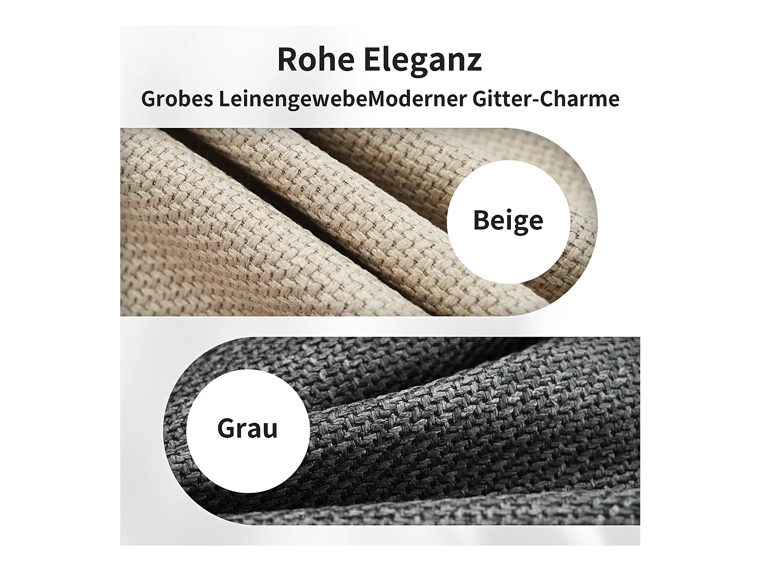 Doppelbett gepolstertes Stauraumbett - 160 x 200 cm - mit LEDs + USB Typ-C - mit Matratze - Leinen - grau