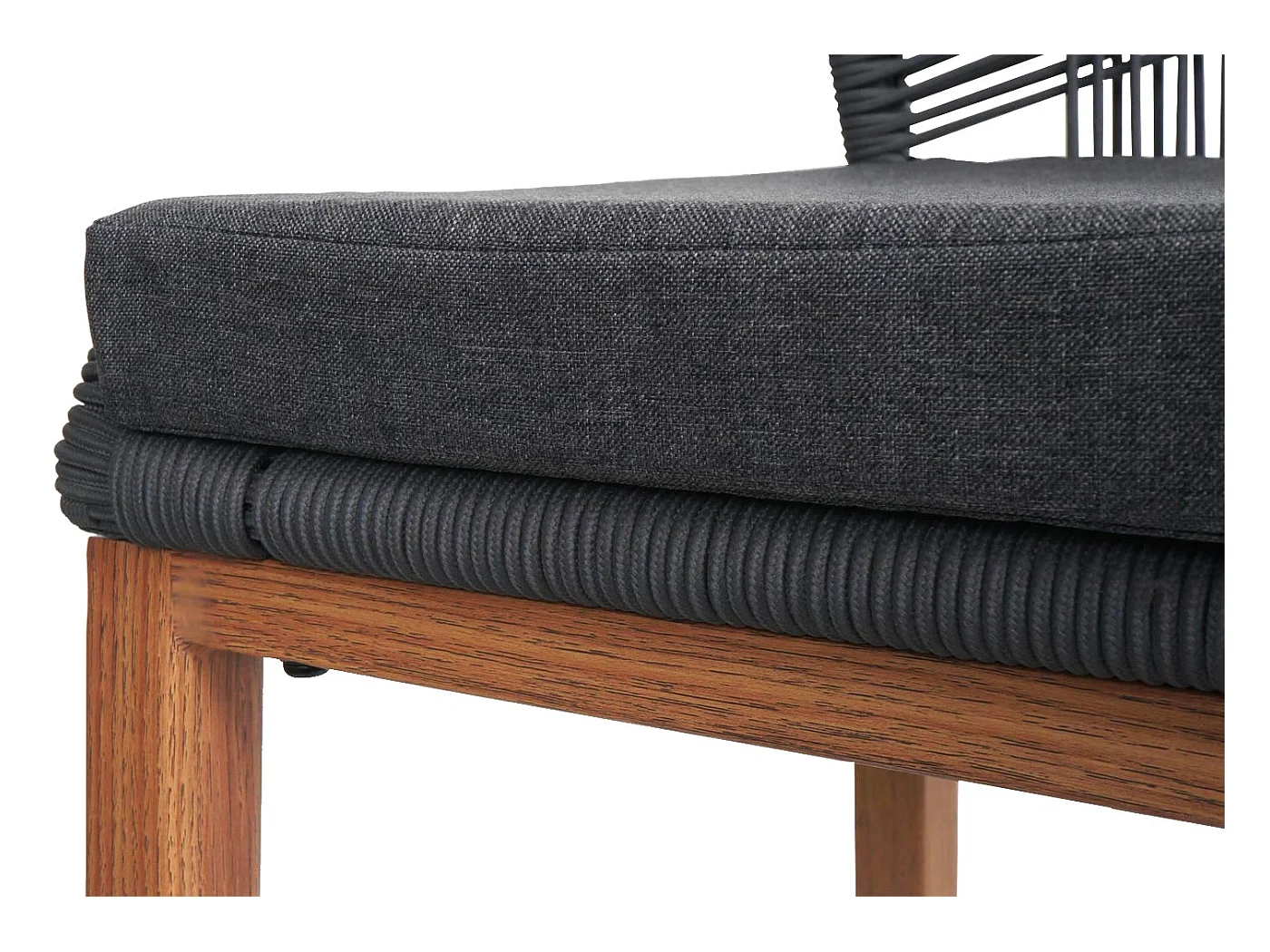 Tabouret de bar MCW-O21 (lot de 2),  anthracite, coussin gris foncé