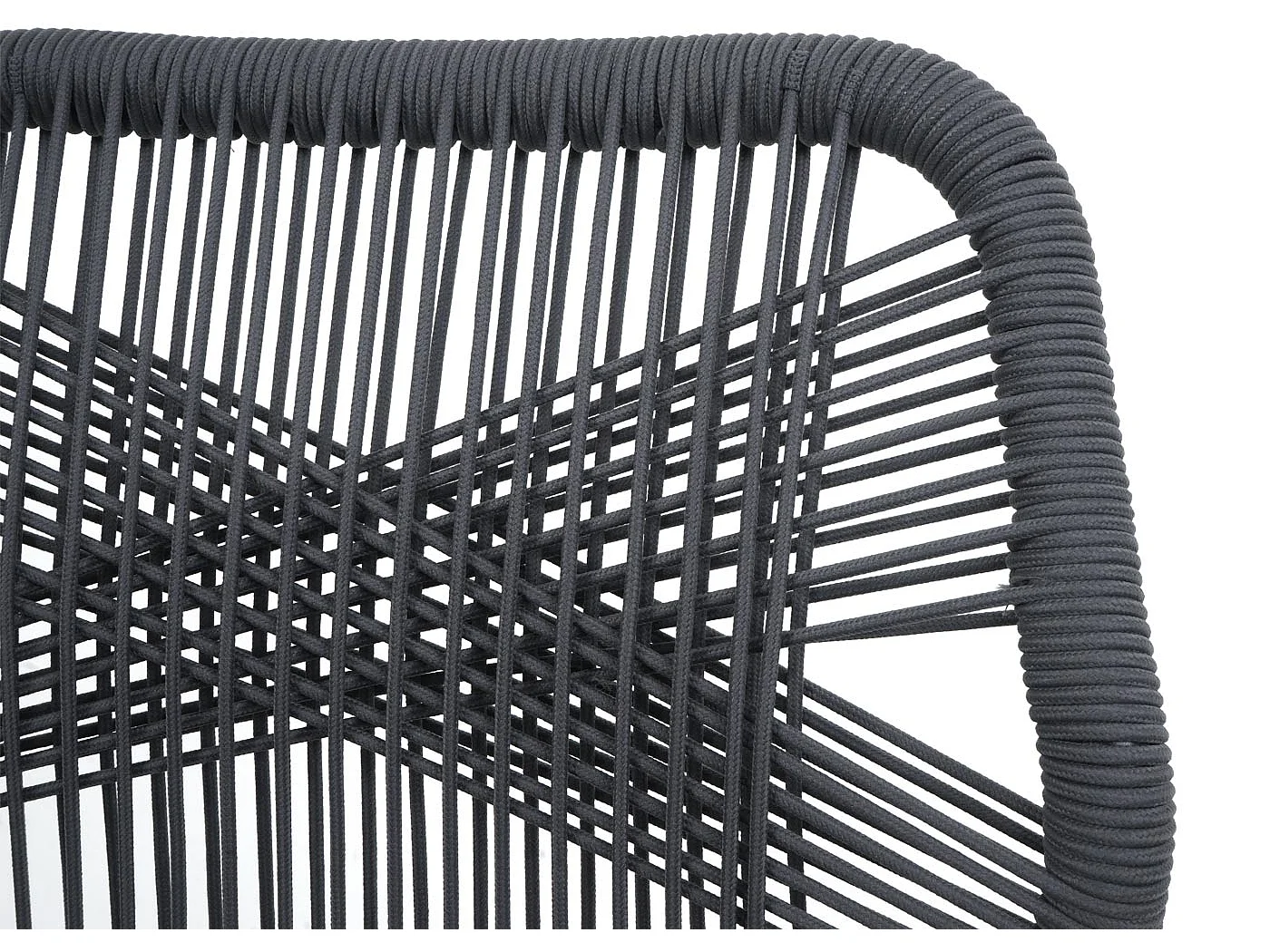 Tabouret de bar MCW-O21 (lot de 2),  anthracite, coussin gris foncé