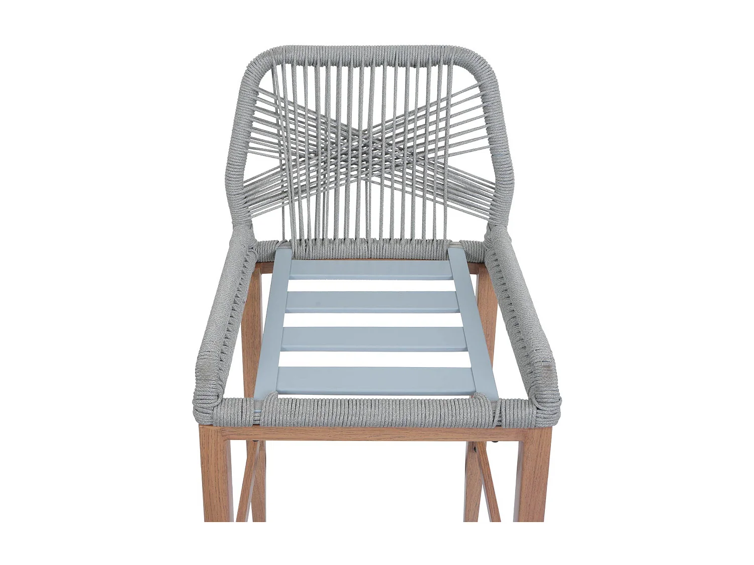 Barhocker MCW-O21 (2er-Set), Hellgrau, Kissen dunkelgrau