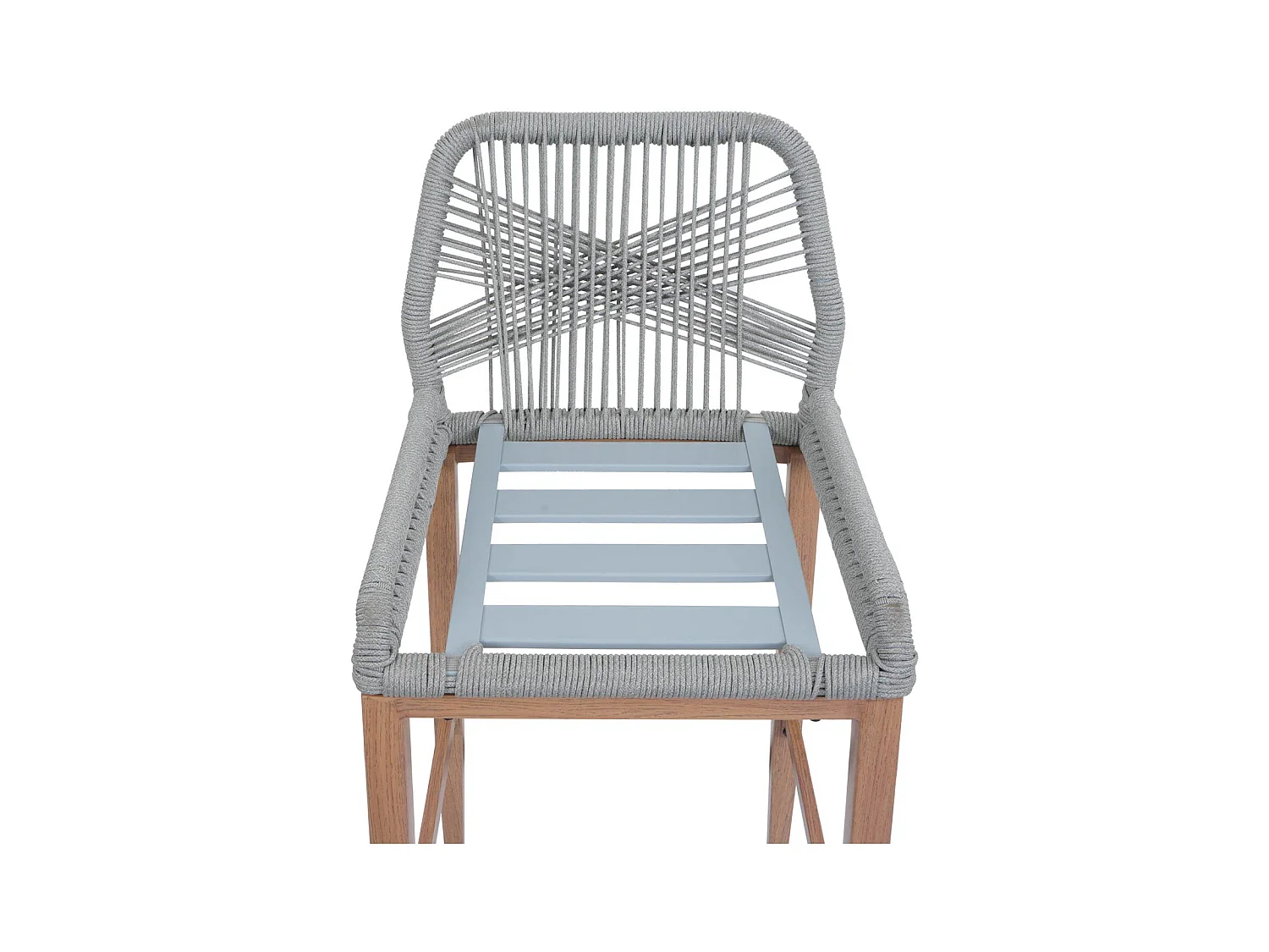 Tabouret de bar MCW-O21 (lot de 2),  gris clair, coussins gris clair