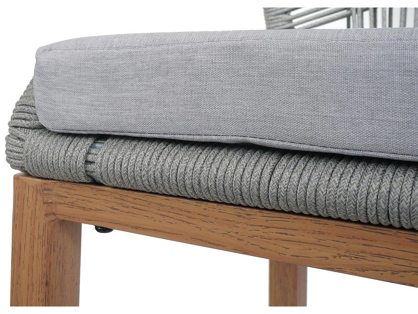 Barhocker MCW-O21 (2er-Set), Hellgrau, Kissen hellgrau