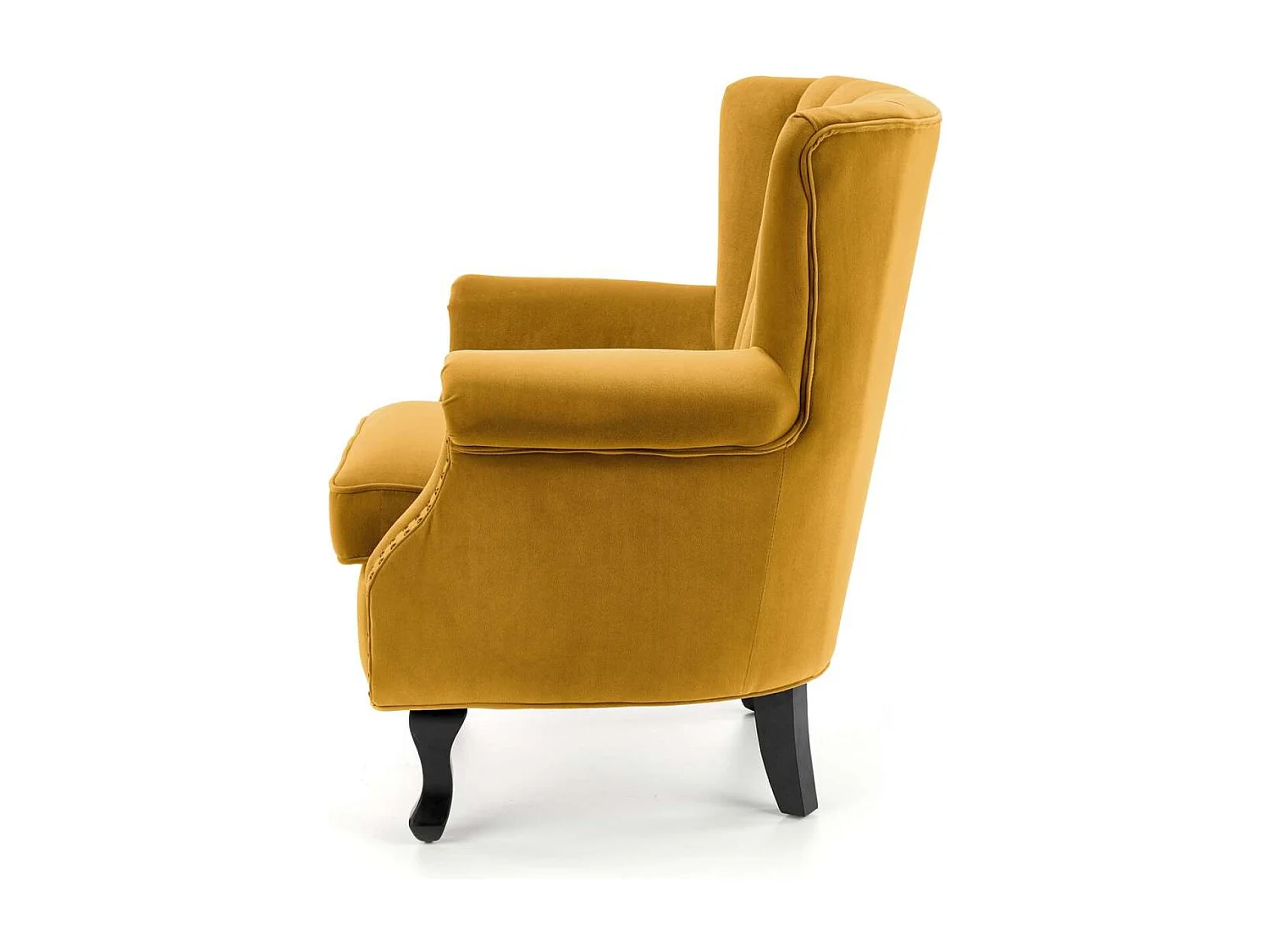 Fauteuil relax titane/revêtement en tissu velours/jaune