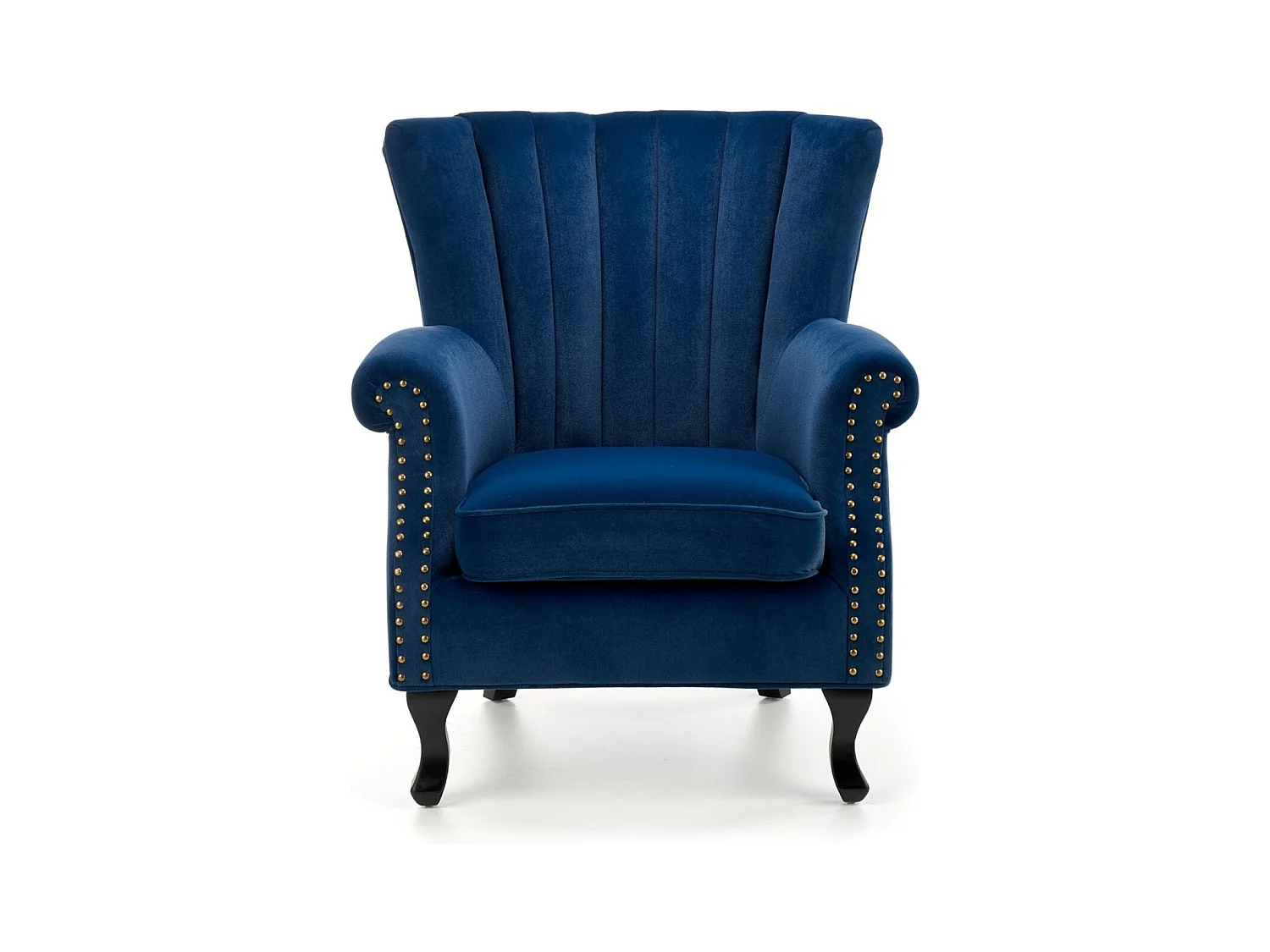 Fauteuil relax Titan/Housse en tissu velours/Bleu