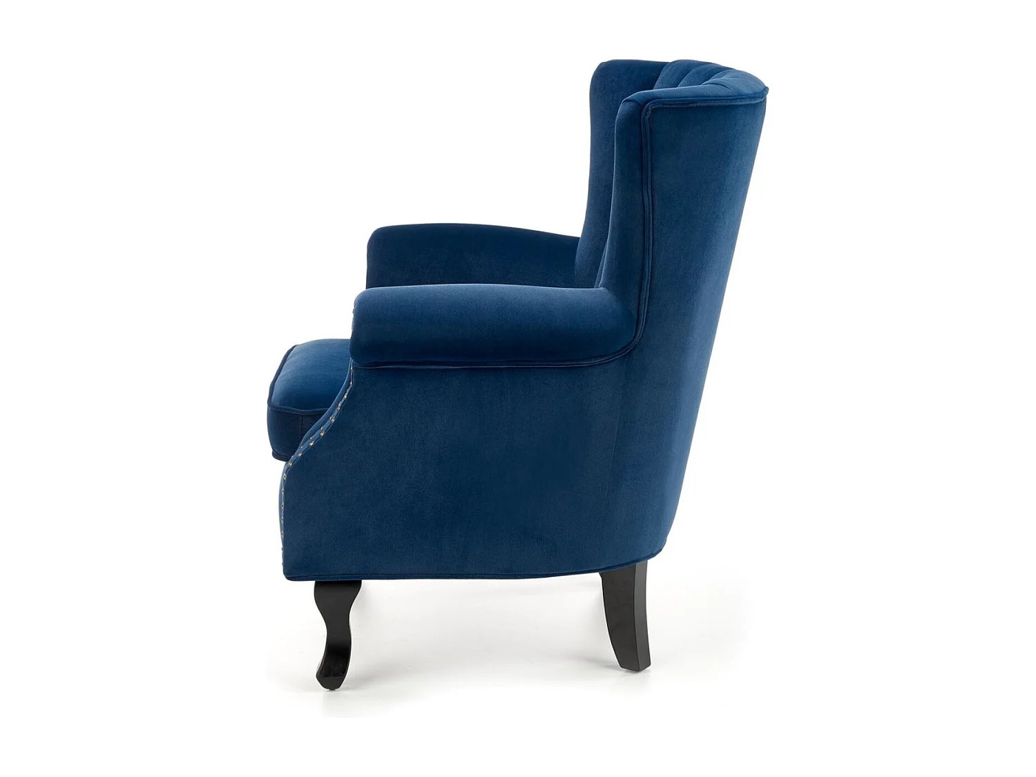 Fauteuil relax Titan/Housse en tissu velours/Bleu