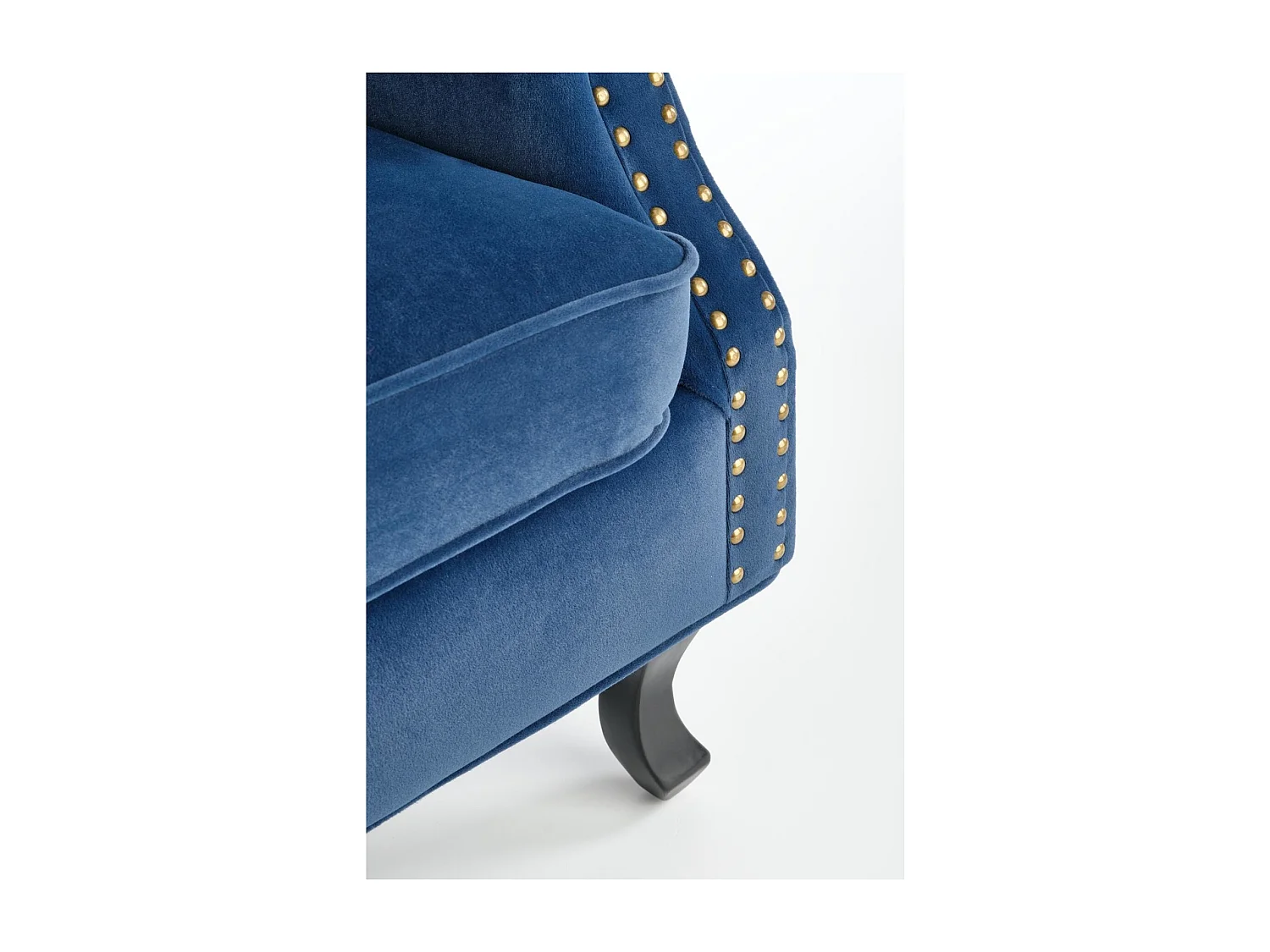 Fauteuil relax Titan/Housse en tissu velours/Bleu