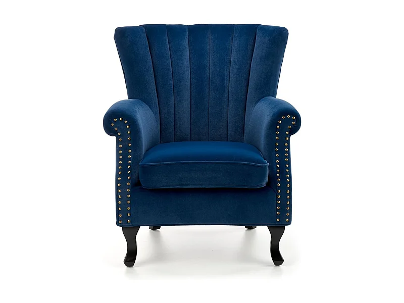 Relax Sessel Tittan/Samtstoffbezug/Blau