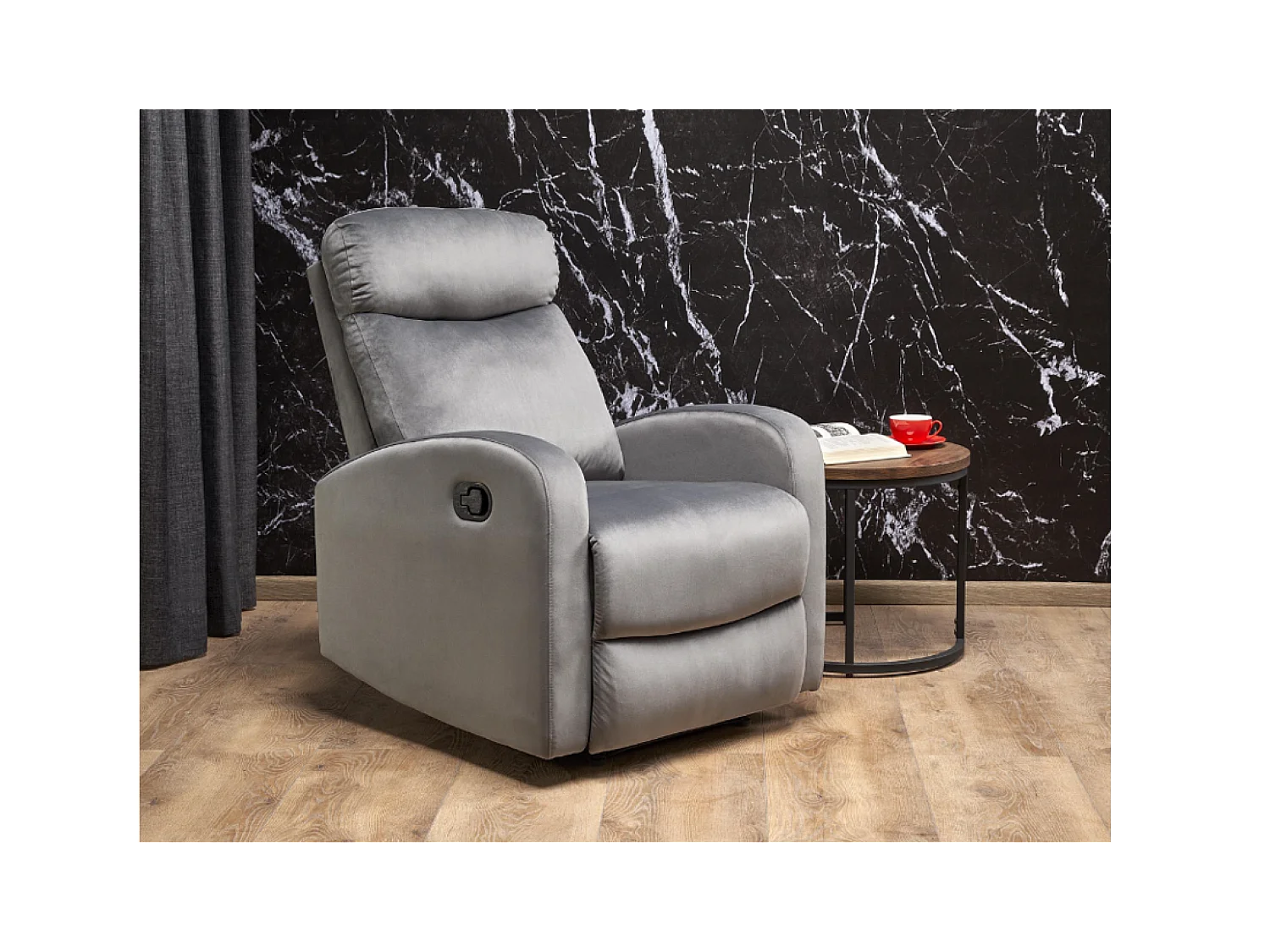 Relax Fauteuil Vonder/Tissu/gris