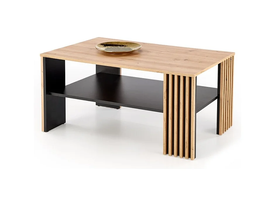 Tavolino da caffè Femina/Legno/Artigianale&Nero