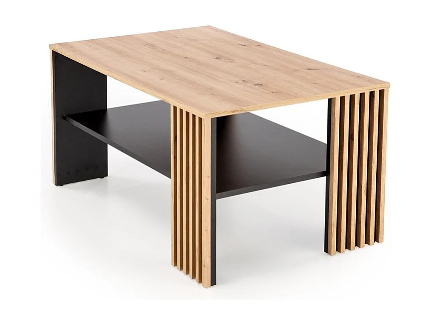 Tavolino da caffè Femina/Legno/Artigianale&Nero