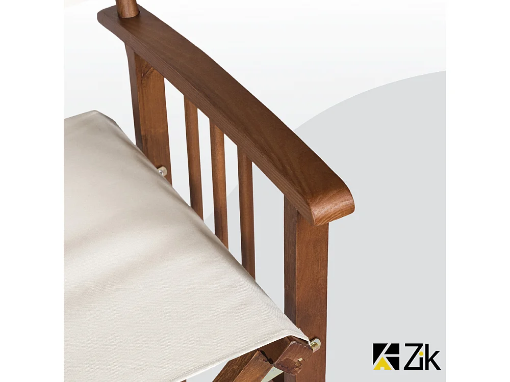 Set 2 Sedie da Giardino Esterno, Poltrone Regista Pieghevoli con Braccioli, in Legno e Poliestere, Design Moderno Outdoor 55x48x86