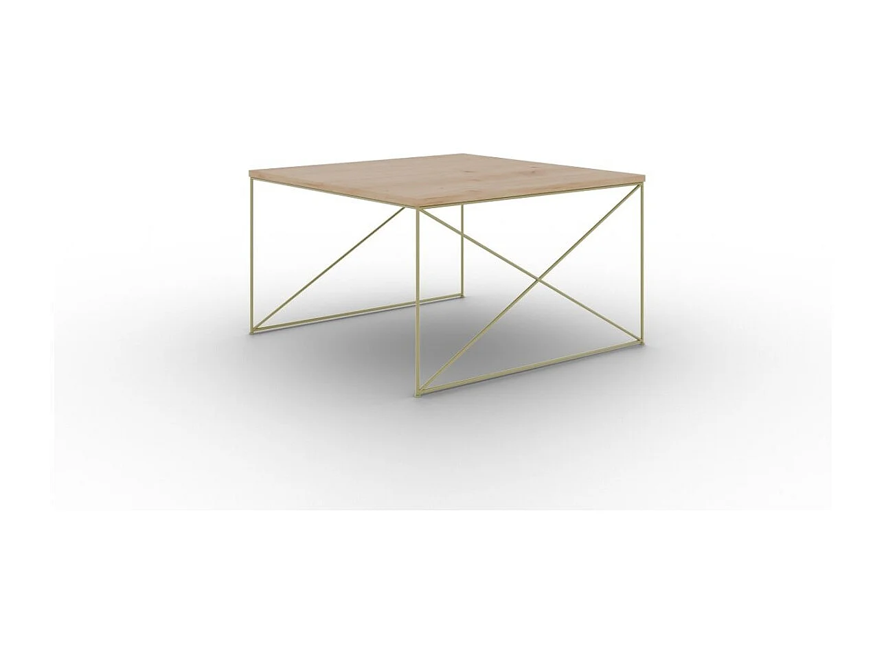 Table basse Elia Premium/Contreplaqué et métal/Or&artisan