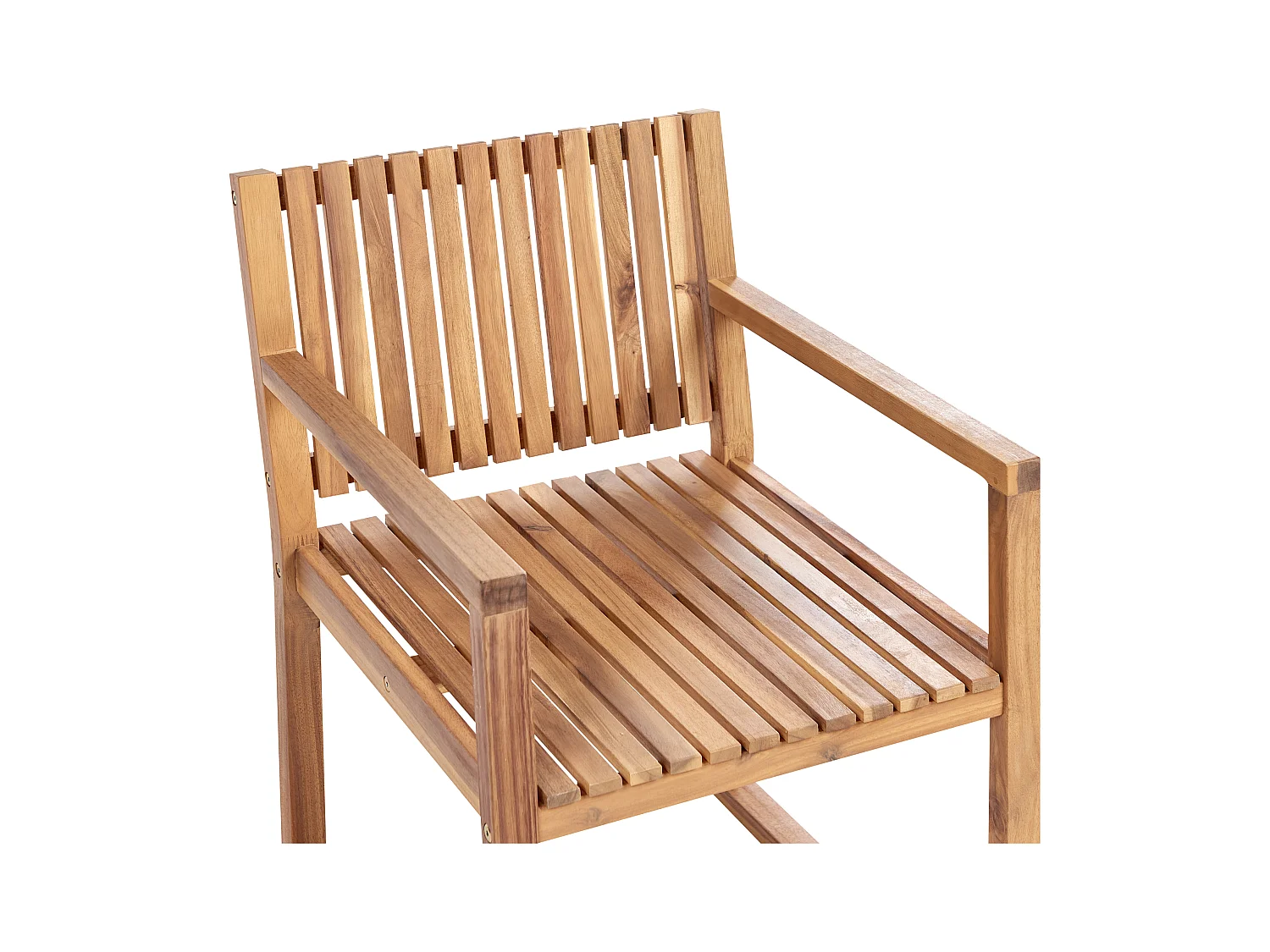 Lot de 2 chaises de jardin avec coussins SASSARI PREMIUM Bois d'acacia certifié Taupe