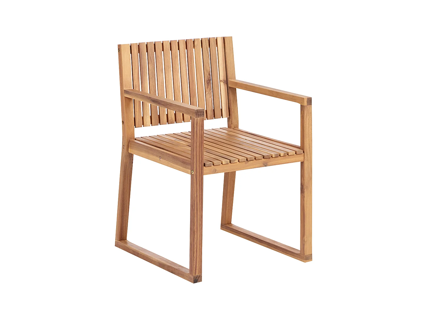 Lot de 2 chaises de jardin avec coussins SASSARI PREMIUM Bois d'acacia certifié Taupe