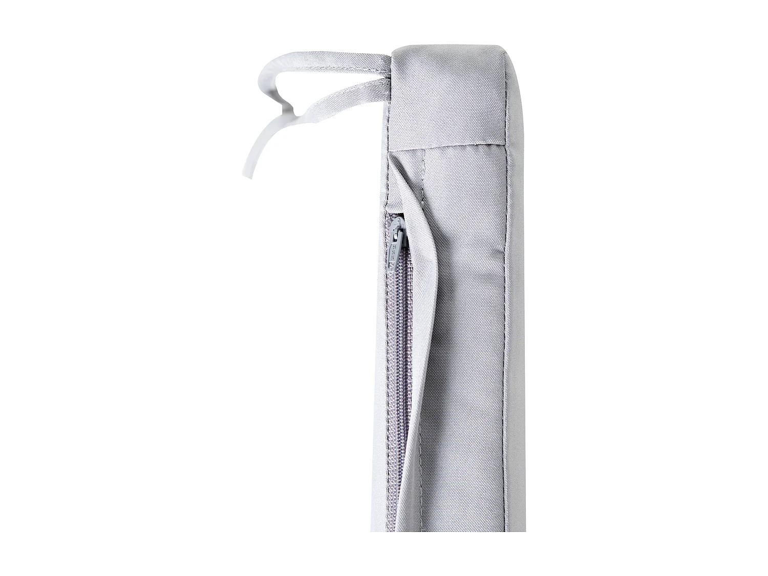 Conjunto de 8 almofadas de cadeira para jardim SASSARI PREMIUM 46 x 46 cm Cinzento claro