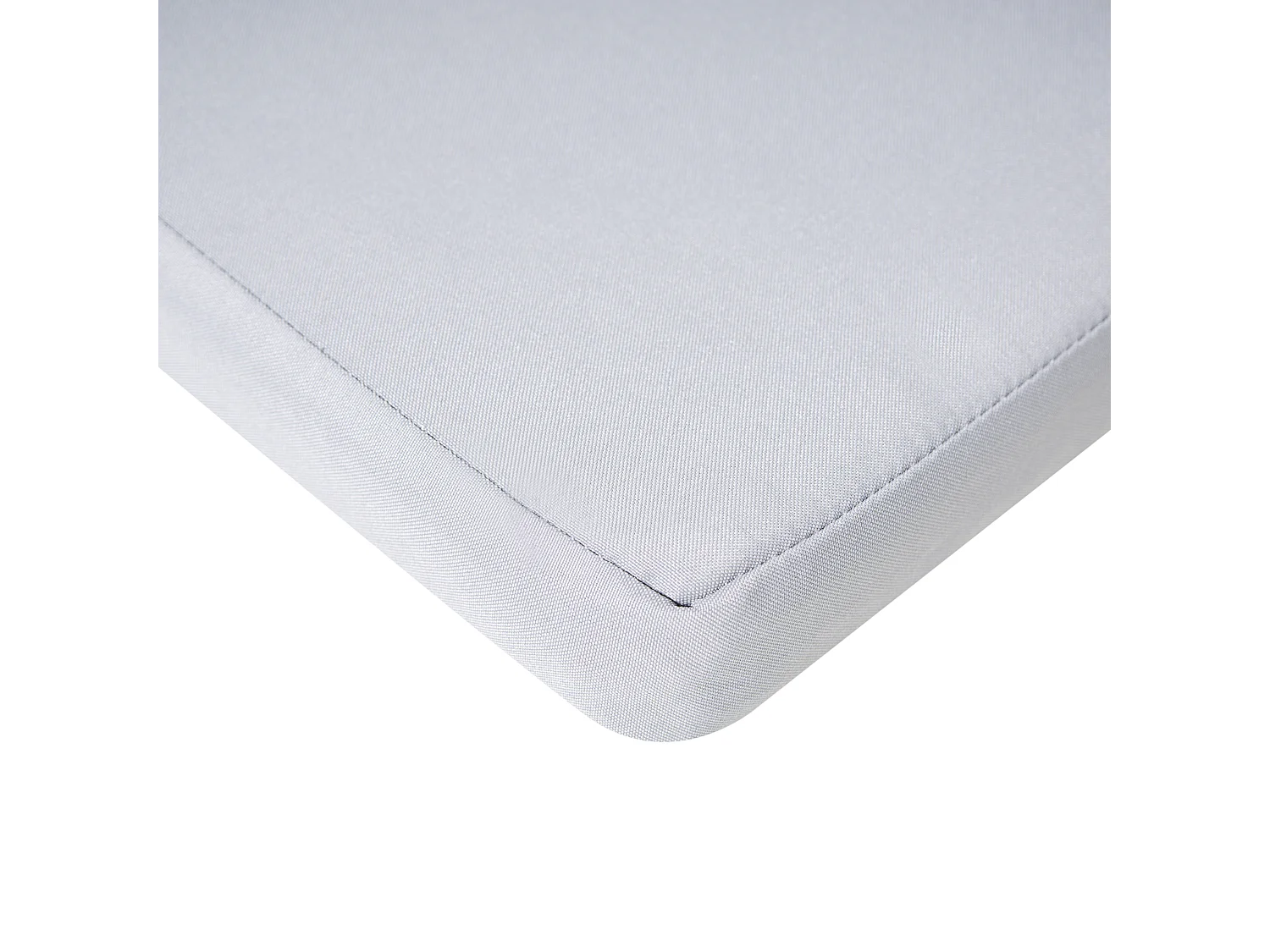 Lot de 8 coussins pour chaises de jardin SASSARI PREMIUM 46 x 46 cm Gris clair