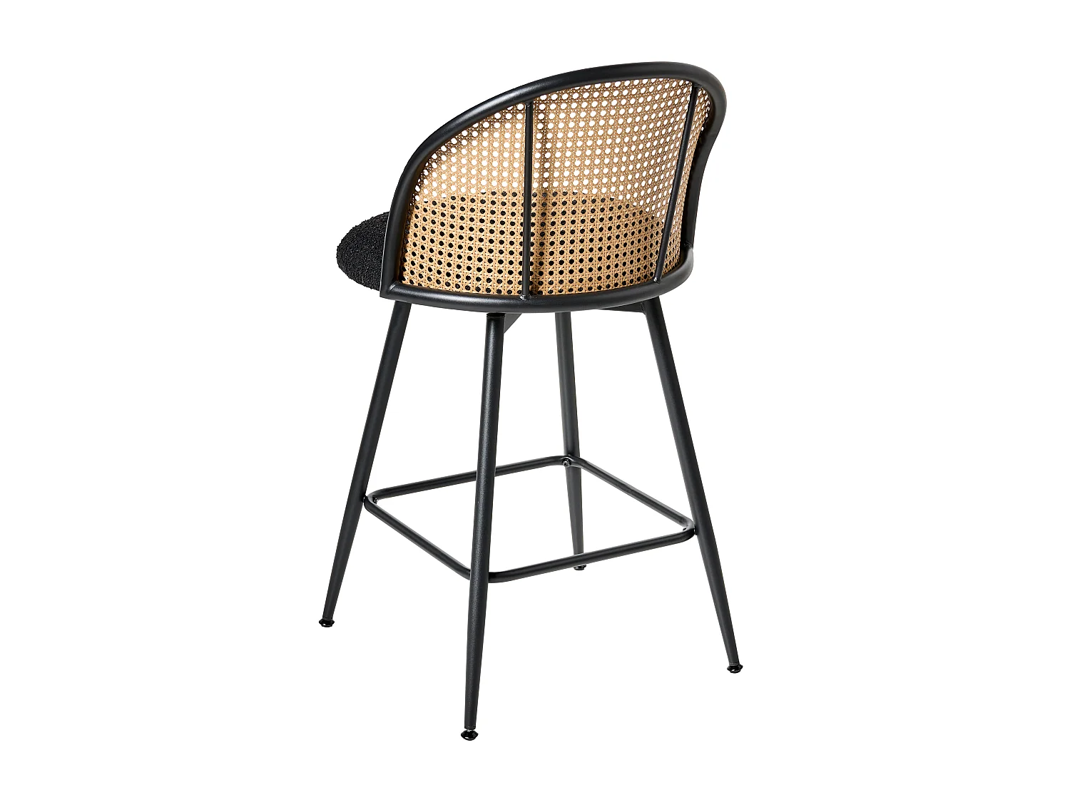 Set van 2 barstoelen NATHAN Draaibaar Zwart