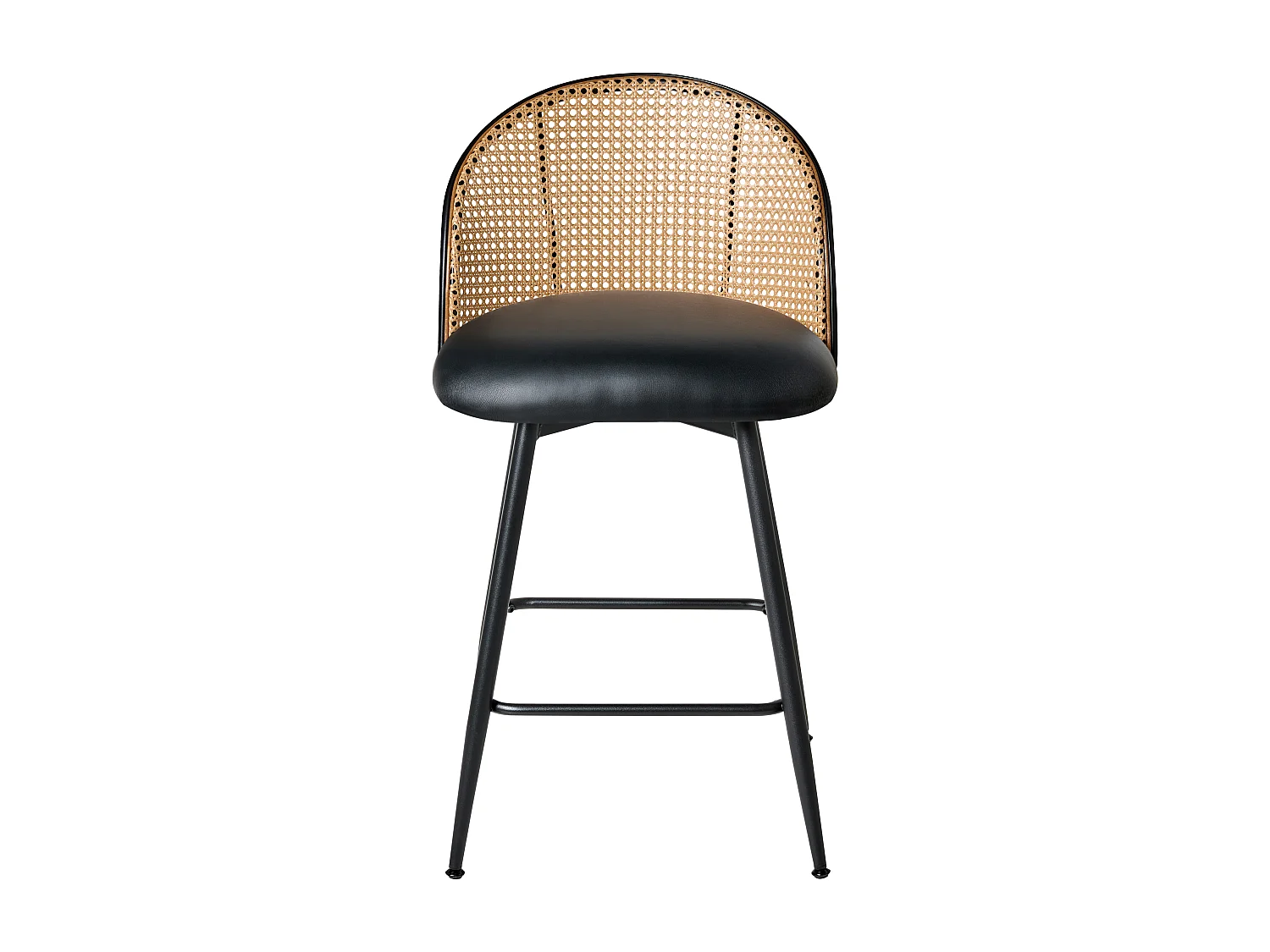 Conjunto de 2 bancos de bar NATHAN Preto