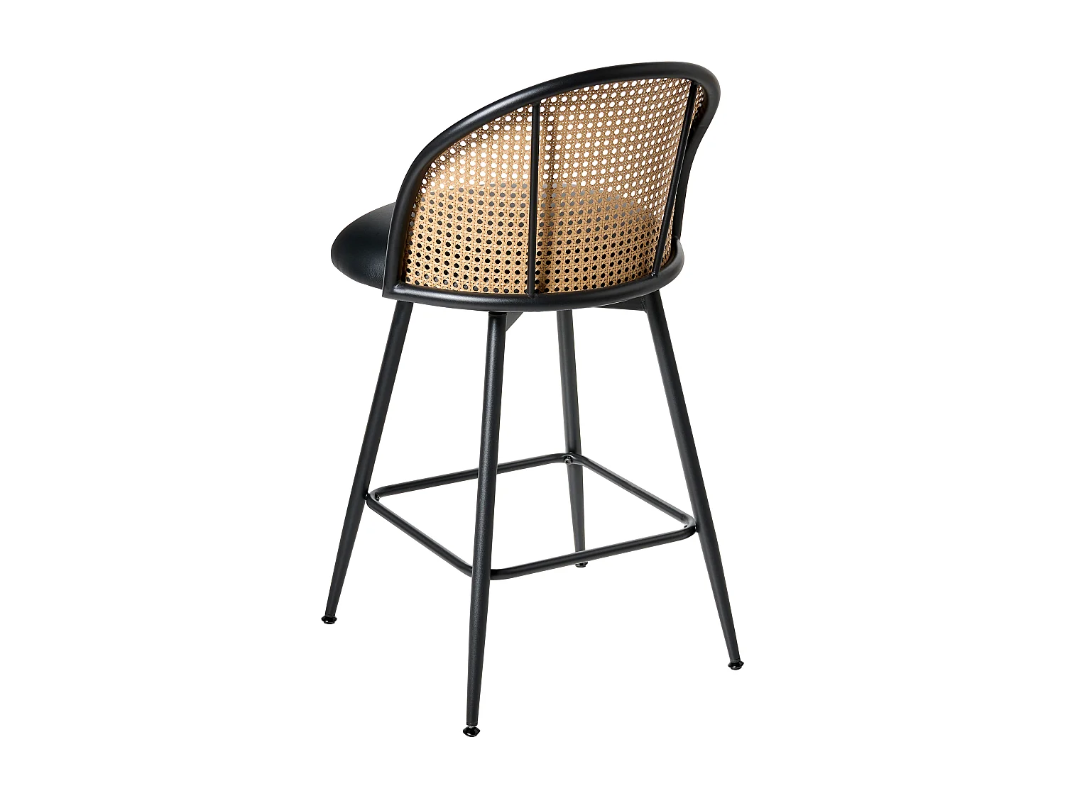 Conjunto de 2 bancos de bar NATHAN Preto