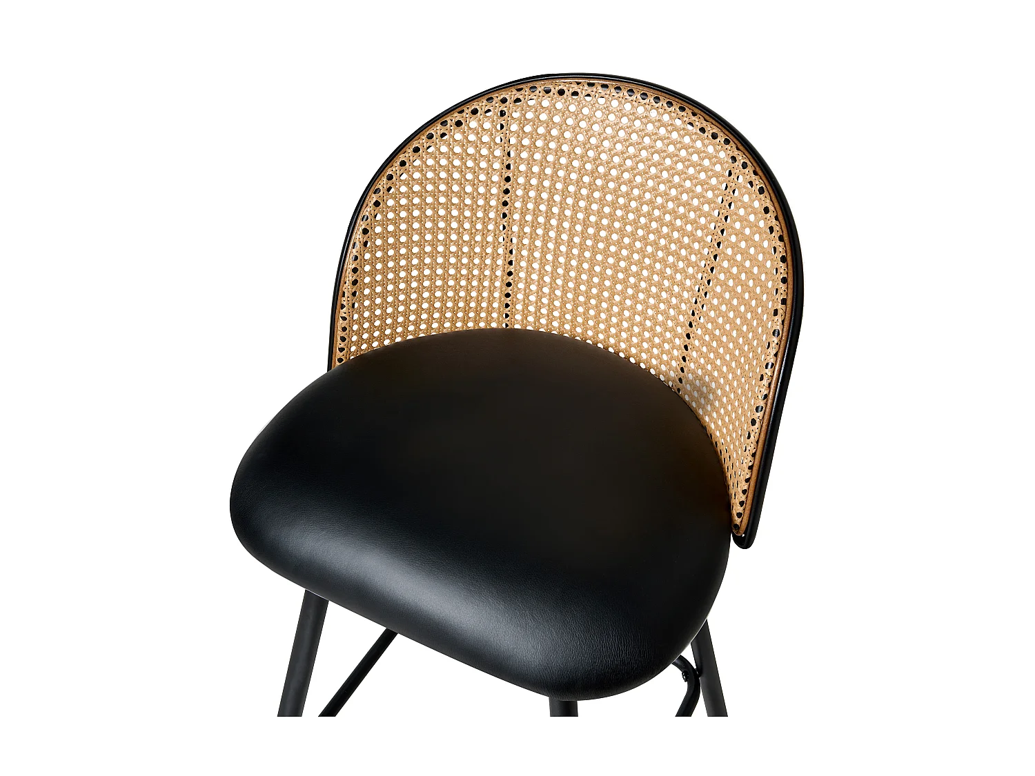 Conjunto de 2 bancos de bar NATHAN Preto