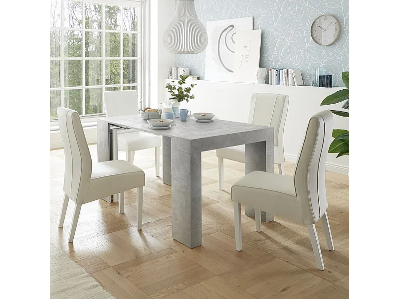 Consolle allungabile  46x78x90 cm Cemento CL2