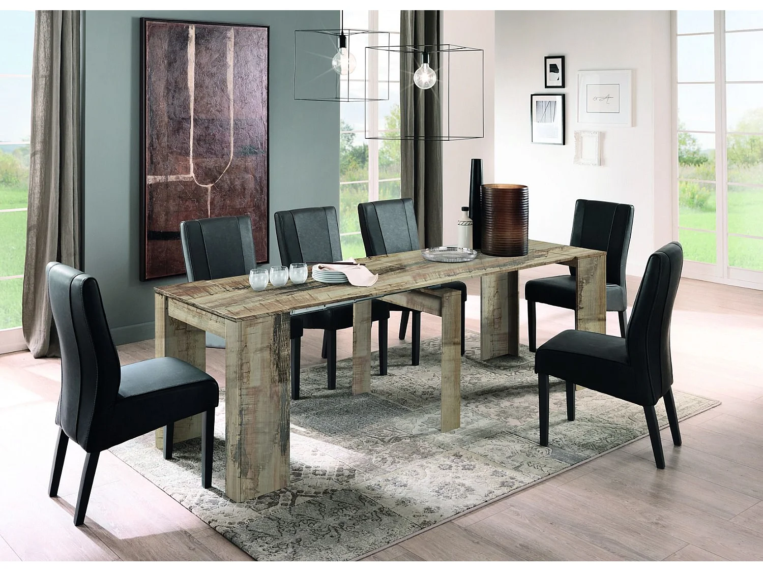 Consolle allungabile  Made in Italy 78x78 cm pero CL1