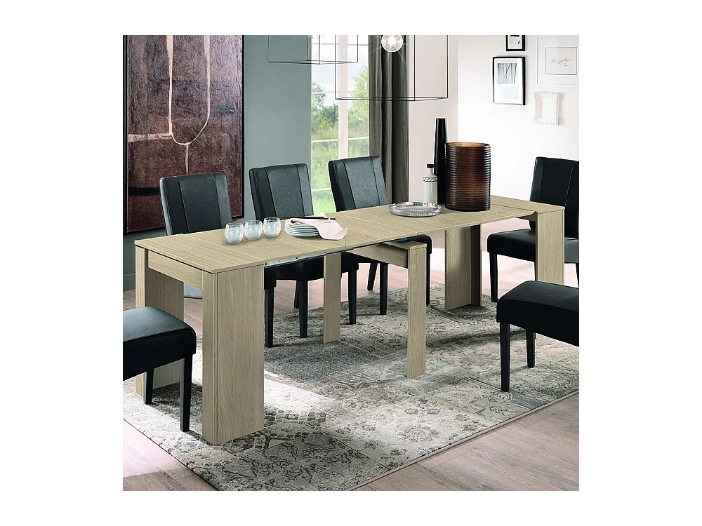 Consolle allungabile Made in Italy 78x78 cm Rovere CL1