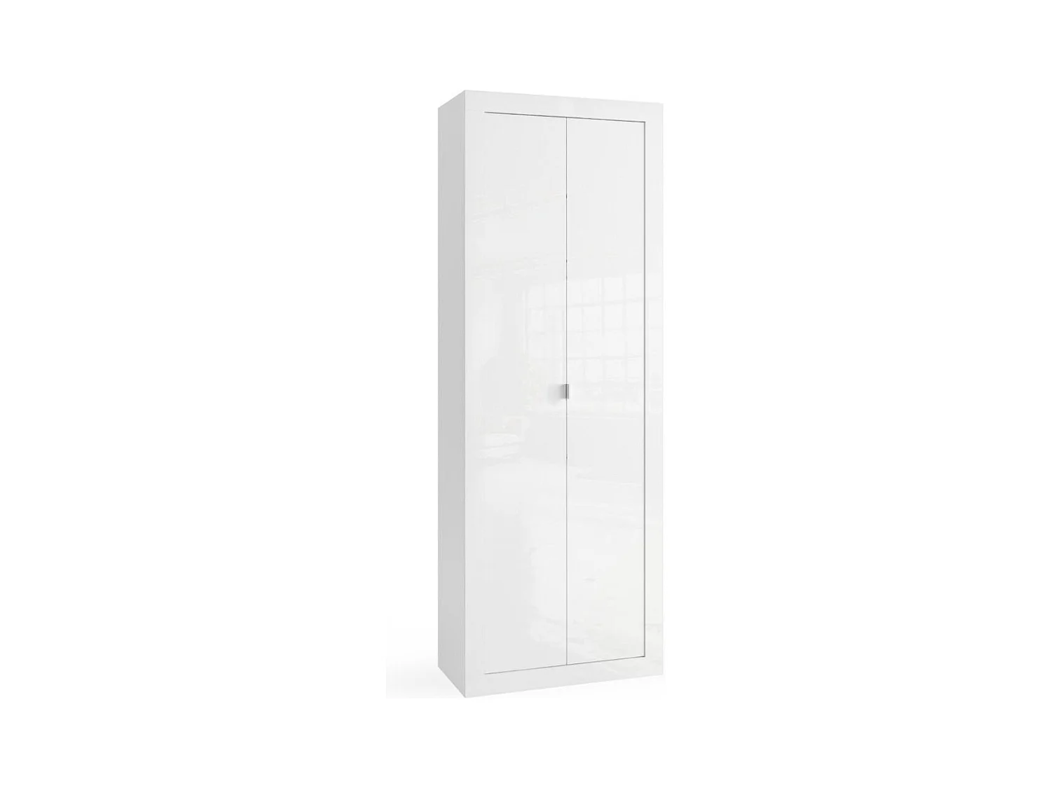 Colonna bagno 70x188 cm bianco lucido con 2 ante COL6