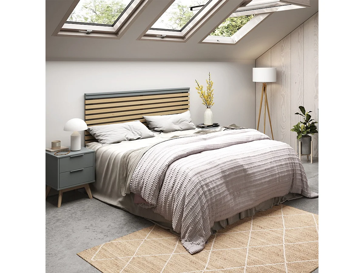 Hoofdbord Estefania - 163x5x100cm - Groen