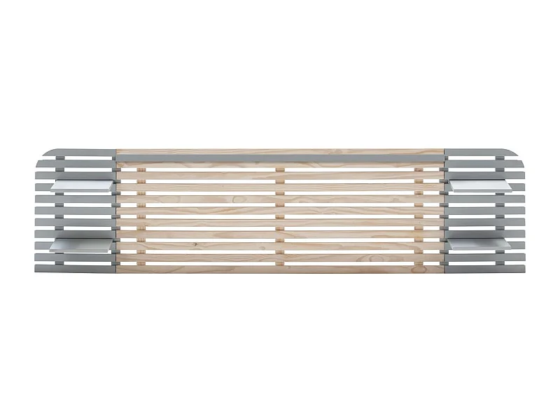 Hoofdbord Dimas - 240x23.4x61.9cm - Grijs